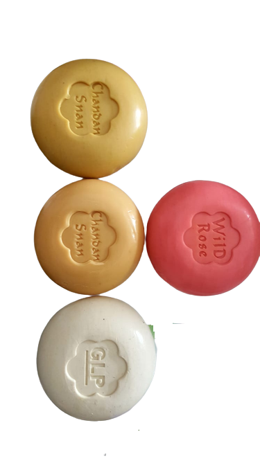 GLP CHANDAN SNAN -- HERBAL BATH SOAP WITH ALMOND OIL AND VITAMIN E (ORDER FOR MINIMUM 10 PIECES)