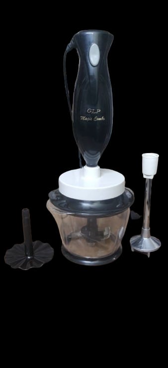 GLP Magic Combo - Hand Blender-cum- Chopper 300 WATTS BLACK & WHITE.   MODEL NO. G-MCHBCB-25.