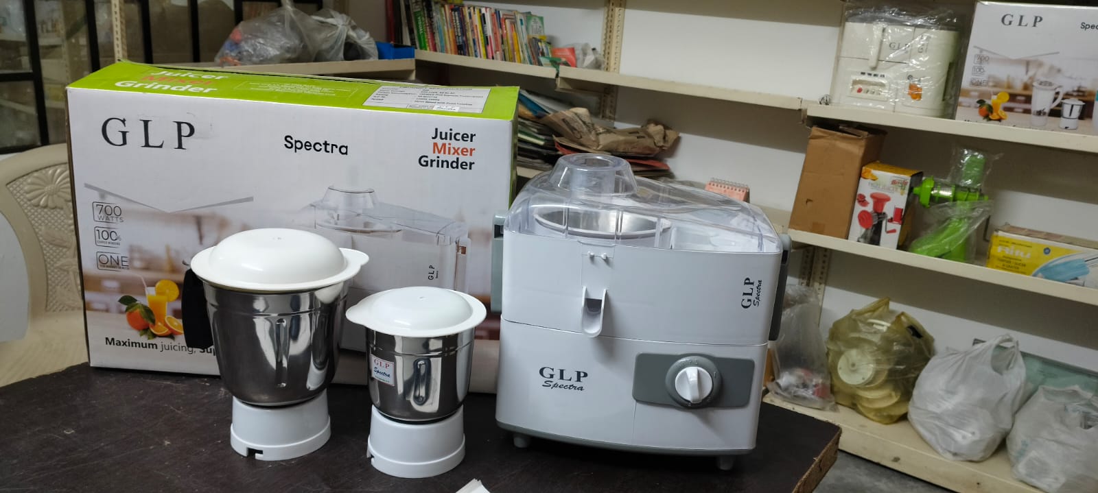 GLP SPECTRA JUICER MIXER GRINDER 2 JARS MODEL NO.G-SPJMG-2J-54